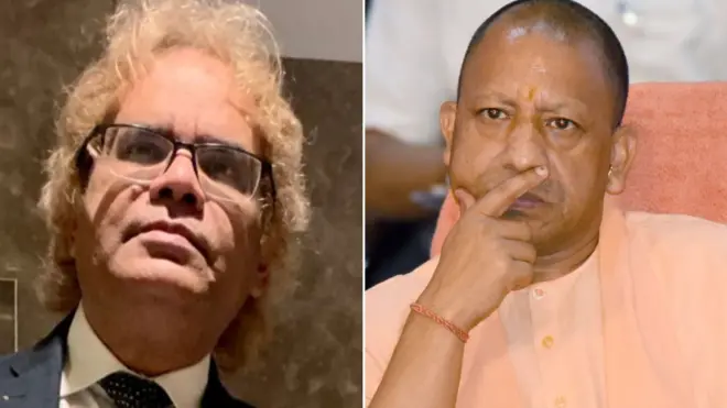 योगी आदित्यनाथ और ट्विटर यूज़र प्रोफ़ेसर एन जॉन कैम