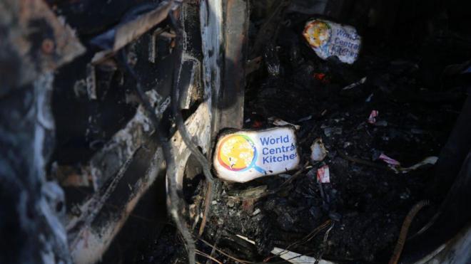 روز دوشنبه هفت امدادگر از جمله سه شهروند بریتانیا در حملات هوایی اسرائيل  در غزه کشته شدند