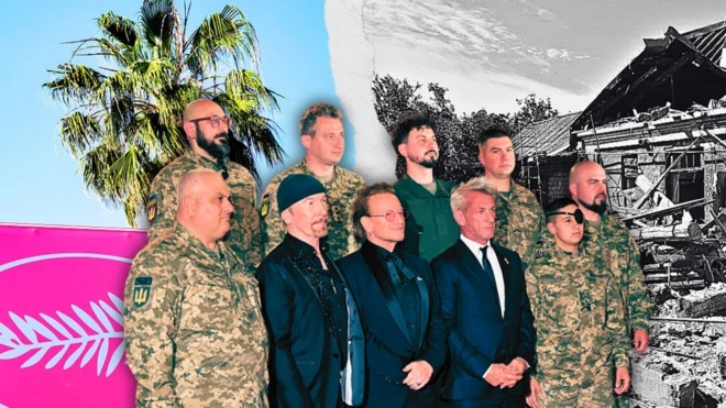 Колаж - Канни і війна в Україні