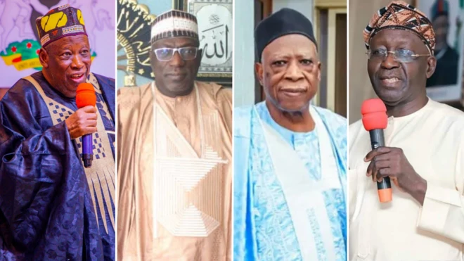 Wasu daga tsoffin shugabannin jam'iyya a Najeriya