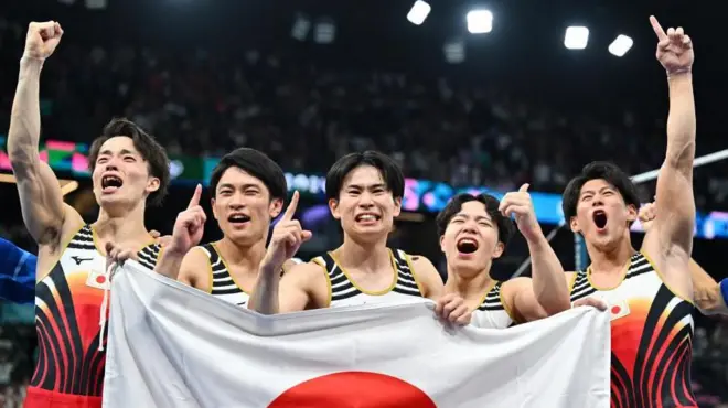 体操男子団体の日本代表チーム