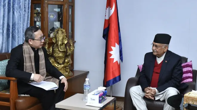 केपी ओली र चिनियाँ राजदूत