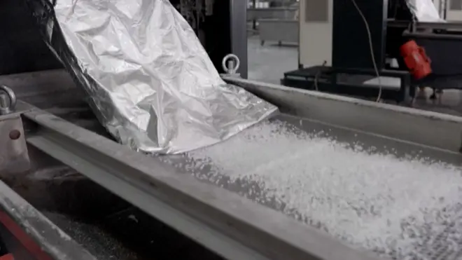 中国的塑胶粒工厂