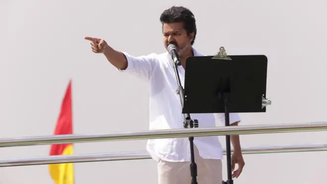 தமிழக வெற்றி கழக தலைவர் விஜய்
