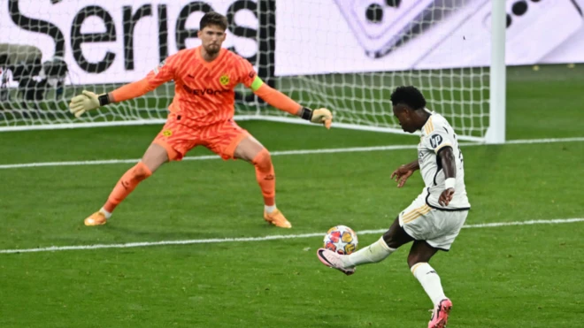 Vinicius score for Real Madrid.