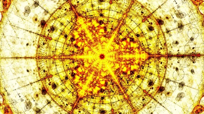 ภาพจำลองการชนอนุภาคในอนาคต สร้างจากจินตนาการของศิลปิน