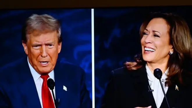 डोनाल्ड ट्रंप और कमला हैरिस