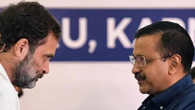 राहुल गांधी और अरविंद केजरीवाल (फ़ाइल फोटो)