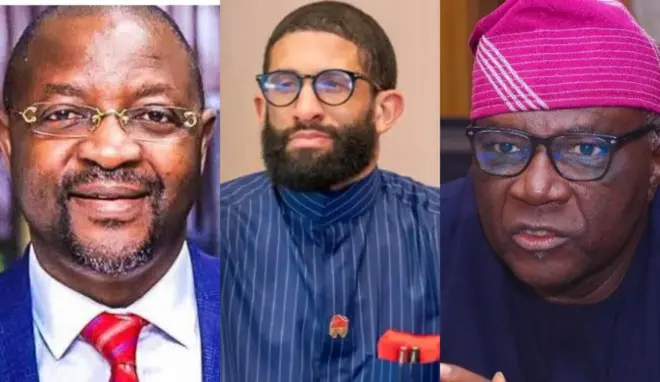 Aworan Sunday Dare, Ajuri Ngelale ati Bayo Onanuga