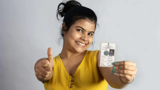 मतदाराचा प्रातिनिधिक फोटो