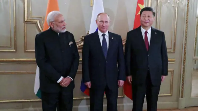 मोदी, पुतिन और जिनपिंग