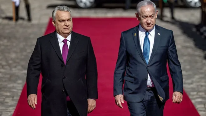 نتنياهو وأوربان 