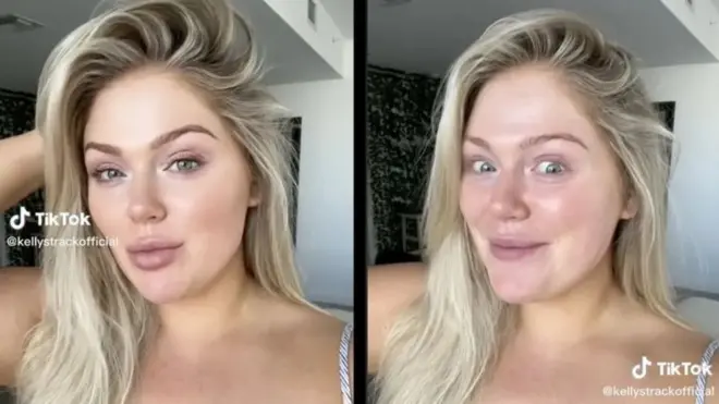 A usuária do Tiktok Kelly Strack