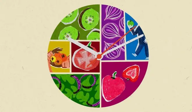 Image composite de fruits et de légumes