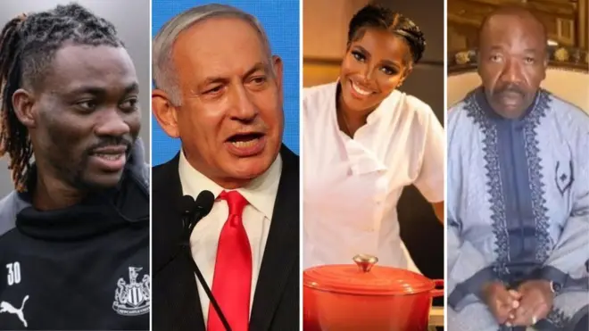 Christian Atsu, Benjamin Nentayahu, Hilda Baci and Ali Bongo