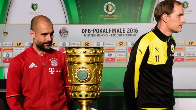 پپ گواردیولا و توماس توخل قبلا در بازی‌های بایرن‌مونیخ-ماینتس، بایرن-دورتموند، منچسترسیتی-چلسی روبرو شده‌اند و حالا این کار را در دیدار سیتی-بایرن تکرار می‌کنند