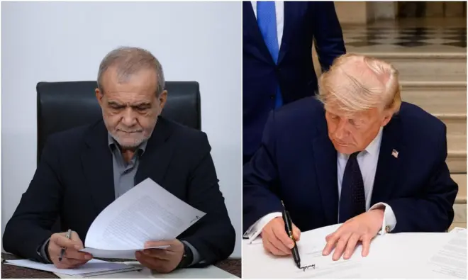 پزشکیان و ترامپ