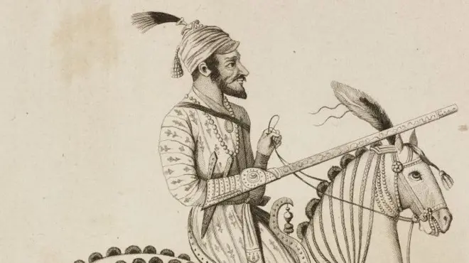1845 साली फ्रान्सची राजधानी पॅरिसमध्ये प्रकाशित झालेलं शिवाजी महाराजांचं एक चित्र