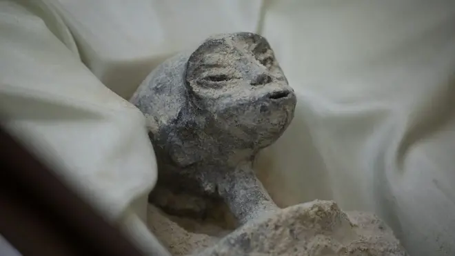 멕시코의 한 UFO 전문가가 주장한 고대 외계인 시신 모습