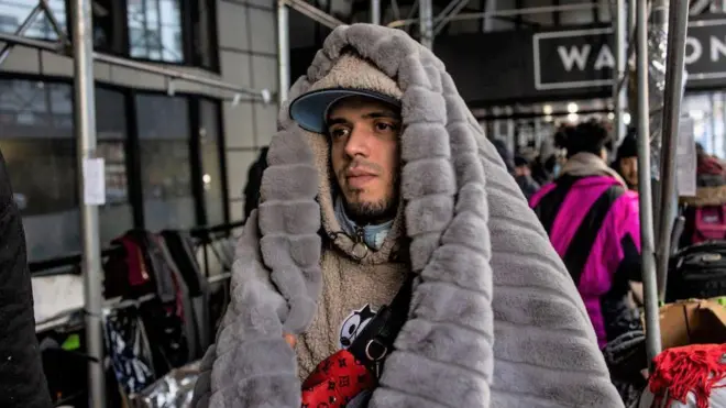 ABD'de Venezuelalı bir göçmen 