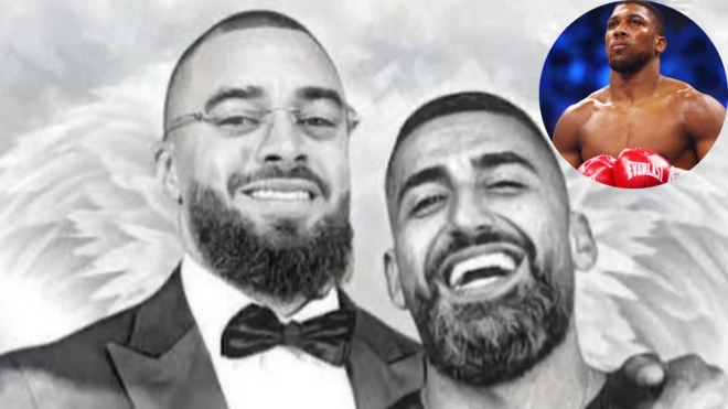 Sina Ghami, Latif 'Latz' Ayodele and Anthony Joshua