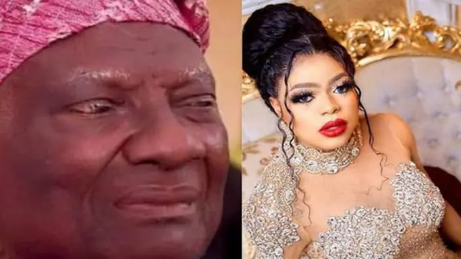 Aworan Bobrisky ati Baba rẹ