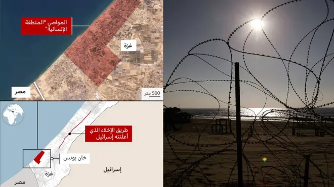 منطقة المواصي في قطاع غزة