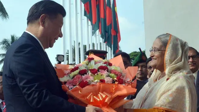 ২০১৬ সালে চীনের প্রেসিডেন্ট শি জিনপিং বাংলাদেশ সফরে এসেছিলেন