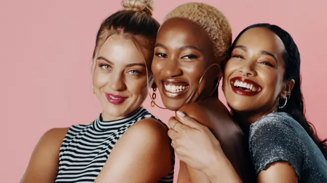 Women smiling for the camera