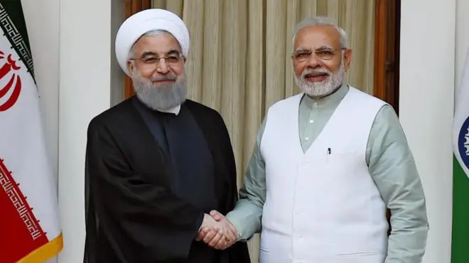 இந்தியா - இரான், மத்திய கிழக்கு, காஷ்மீர் பிரச்னை, அமெரிக்கா