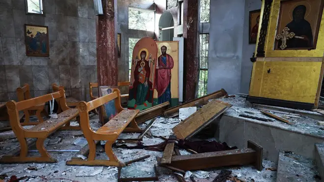 Взрыв в церкви в Дамаске
