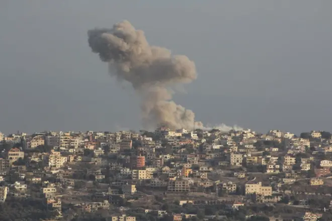 लेबनान में इसराइली हमले हैं जारी