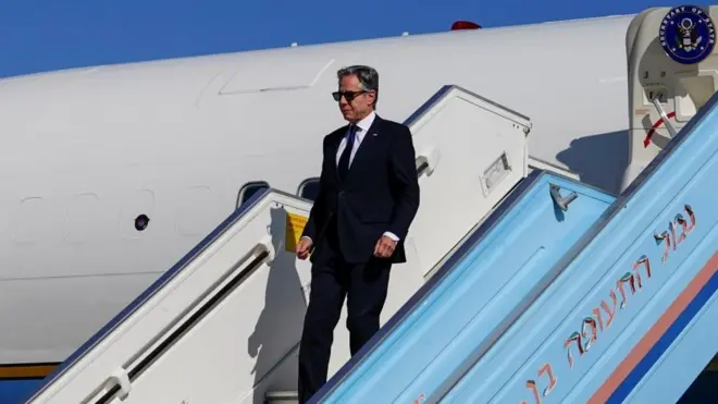 Antony Blinken amewasili Tel Aviv, Israel