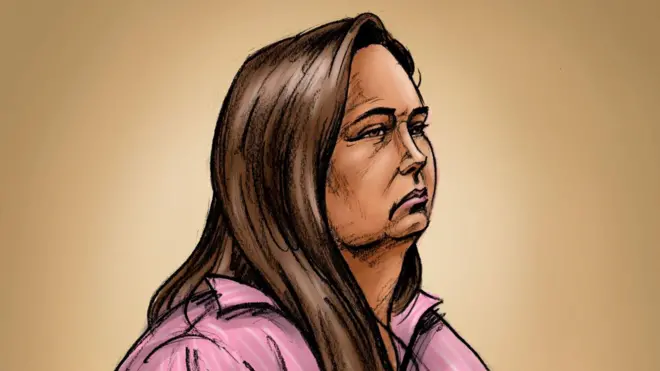 Court sketch of Erin Patterson
