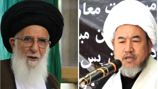 عکس آیت الله واعظ زاده بهسودی و آیت الله محسن حجت 