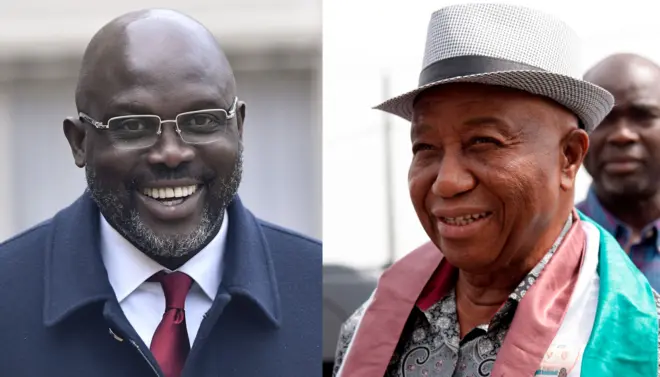 George Weah na Joseph Boakai