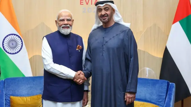 मोदी और यूएई के राष्ट्रपति