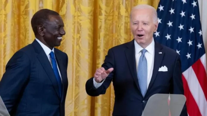 President William Ruto and Joe Biden