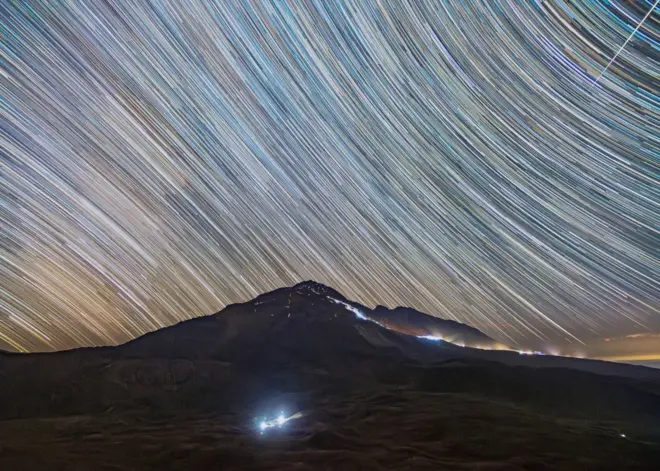 بارش برساوشی بر فراز سبلان