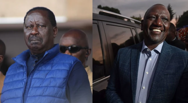Raila Odinga iyo William Ruto