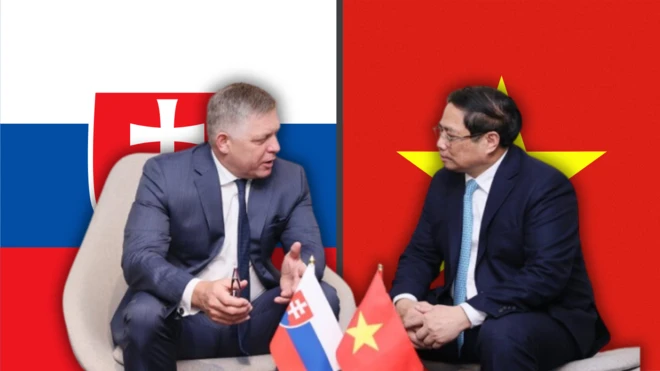 Ông Robert Fico, ông Phạm Minh Chính 