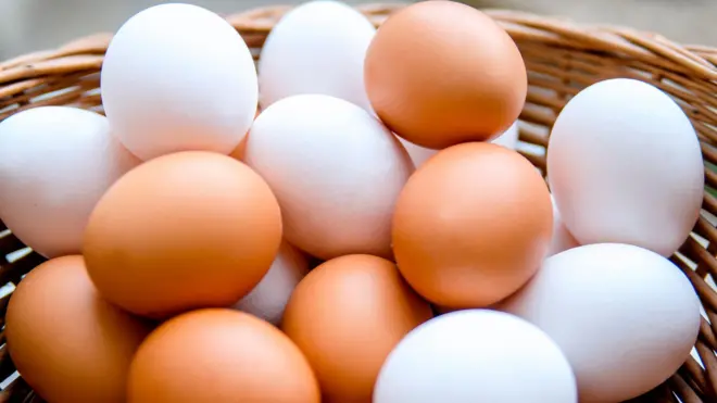 तपकिरी आणि पांढरं अंडं