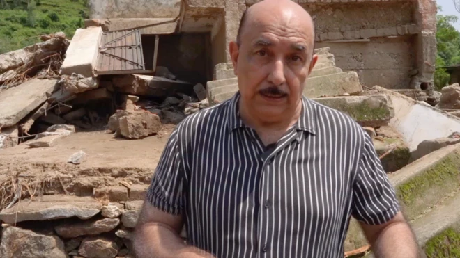 BBC Correspondent at flood affected area in Pakistan