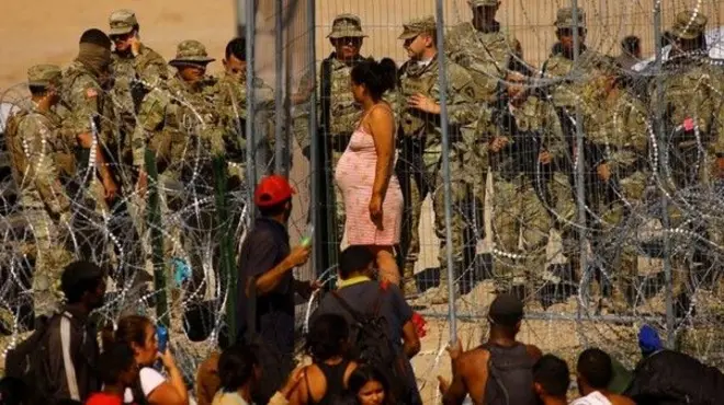US Mexican border