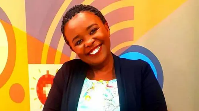 Charity Muturi smiles.
