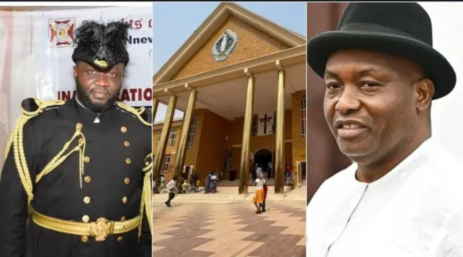 Sir James Okoye, ime Ụlọụka Our Lady of Assumption Cathedral,Nnewi l, Senetọ Ifeanyị Ubah