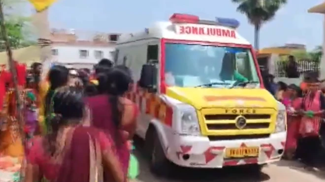 नालंदा के शीतला मंदिर में भगदड़