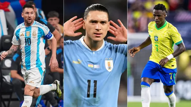 Messi, Darwin Nunez and Vinicius Jnr