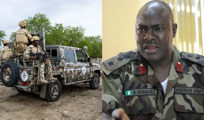 Foto ndịagha Naịjirịa na Ọchịagha Rabe Abubakar nwụrụ n'aka ndị ntọ tọọrọ ya na nwunye ya na Katsịna steeti.