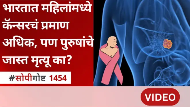 सोपी गोष्ट : भारतात महिलांना कॅन्सर होण्याचं प्रमाण अधिक असलं, तरी कॅन्सरमुळे मृत्यूचं प्रमाण पुरुषांमध्ये अधिक का?